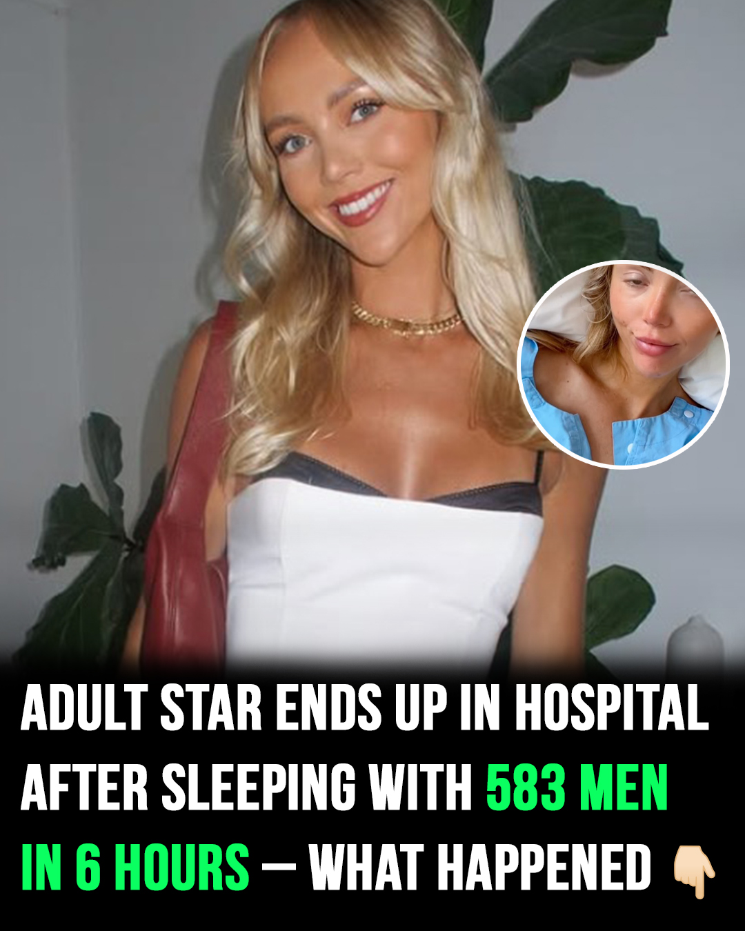 Adult star hospitalized after sleeping with 583 men in one day
