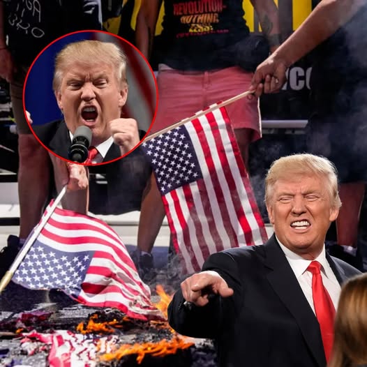 Trump calls for protesters who burn the American flag to be jailed for 1 year