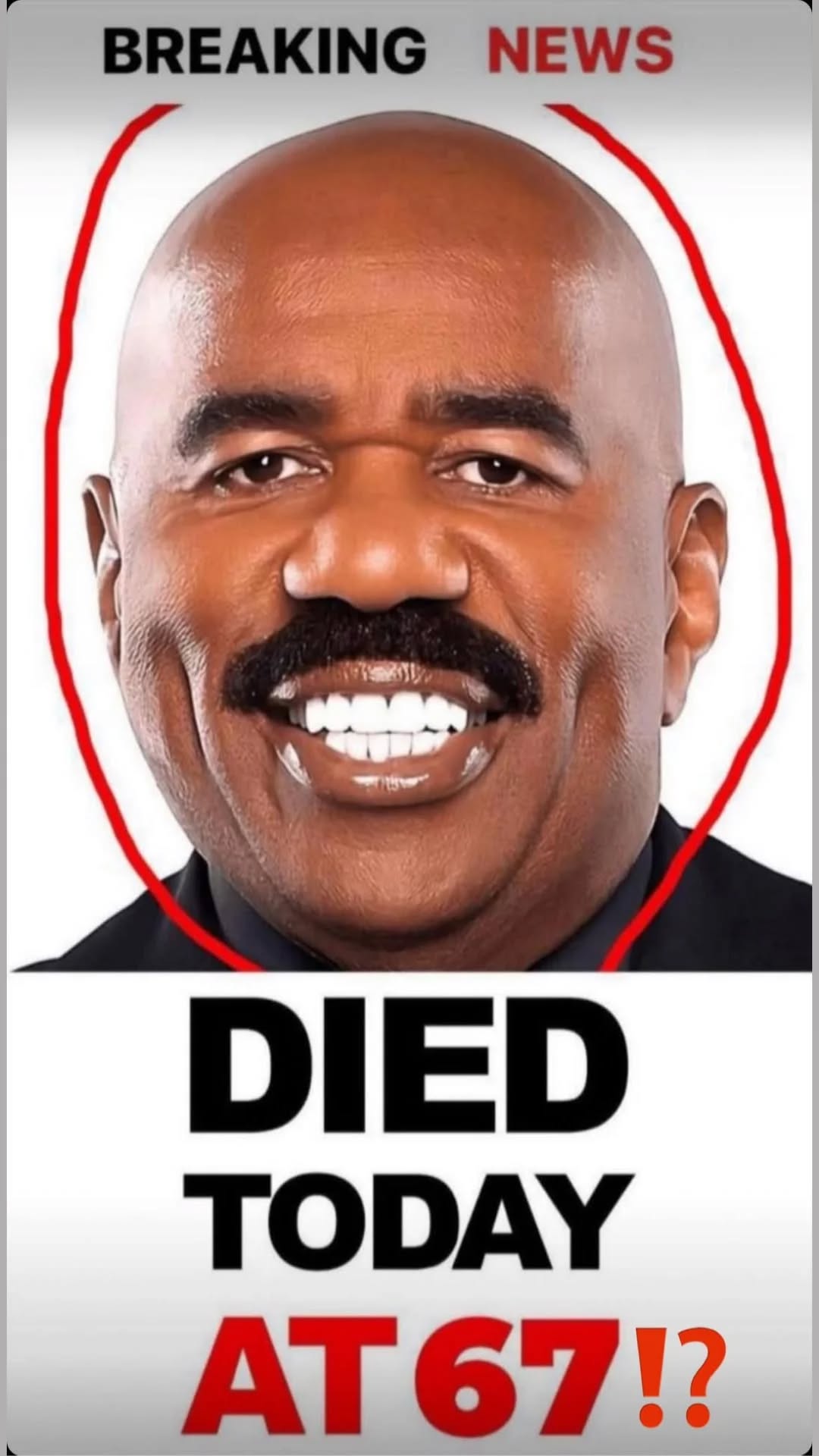 SAD NEWS FOR STEVE HARVEY!!