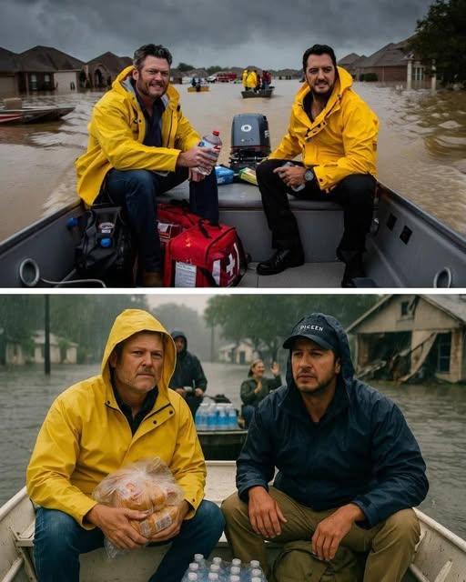 Country Music Stars Blake Shelton and Luke Bryan Join Forces for Historic Texas Flood Relief