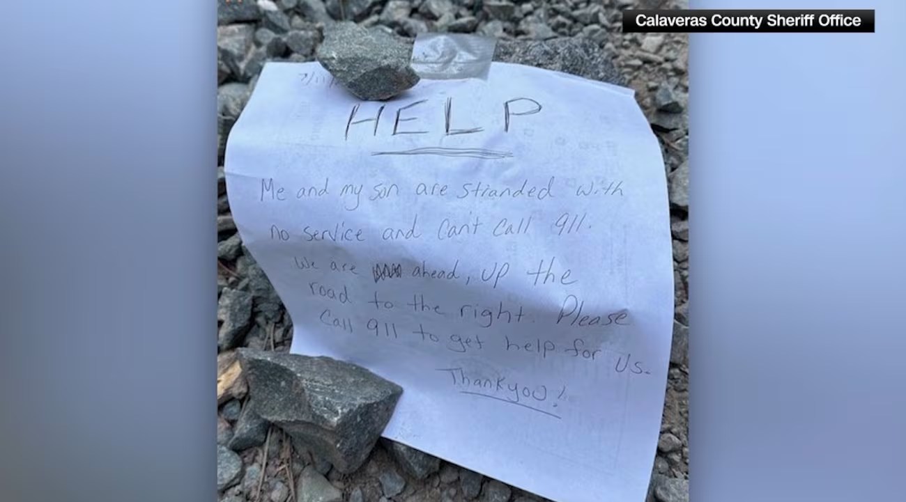 Mother and son rescued from wilderness after authorities find handwritten notes