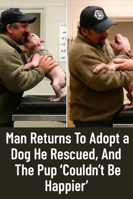 Man returns to Adopt the Dog he Rescued and the Pup couldn’t be Happier!