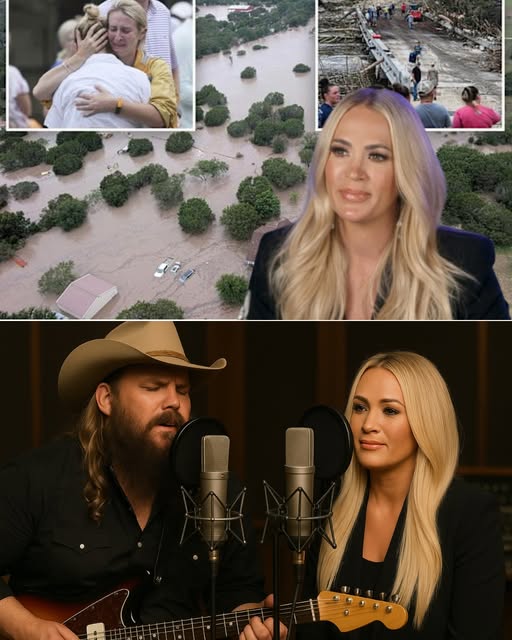 “Hold On, Texas” — the new song by Carrie Underwood and Chris Stapleton was not created to climb the charts, but to touch broken hearts. After hearing the news that the flood that swept through the Texas Hill Country had taken more than 111 lives, including nearly 30 children, Carrie choked up: “Now is the time for us to come together, to do everything for the people.”