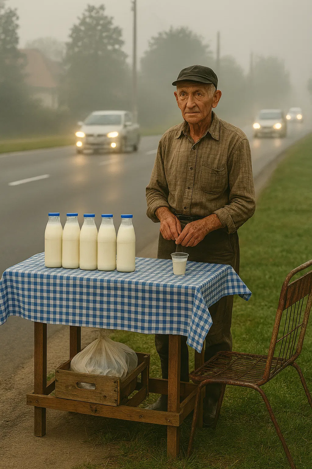 I Started Buying Milk From a Stranger on the Highway—And Then I Saw What He Hid Under the Table