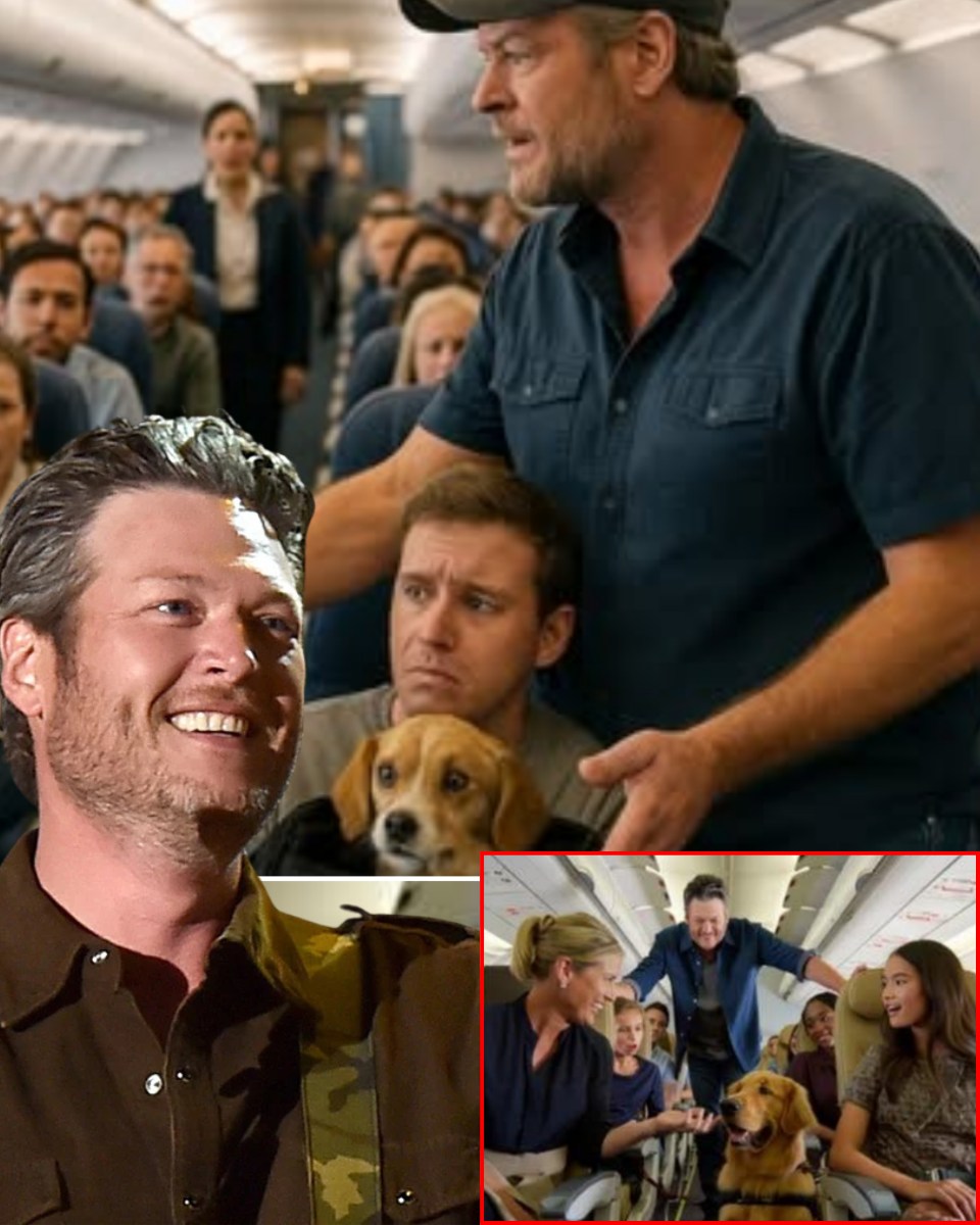 MA’AM, STEP AWAY FROM THE DOG” — Blake Shelton SHUTS DOWN Passenger Trying to Get Puppy Kicked Off Flight