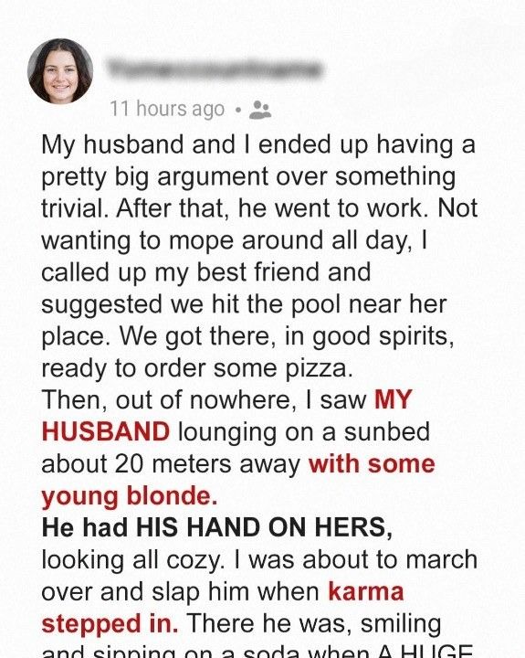 I Encountered My Husband and His Affair Partner at a Public Pool – I Intended to Teach Him a Lesson, But Karma Had Different Ideas.