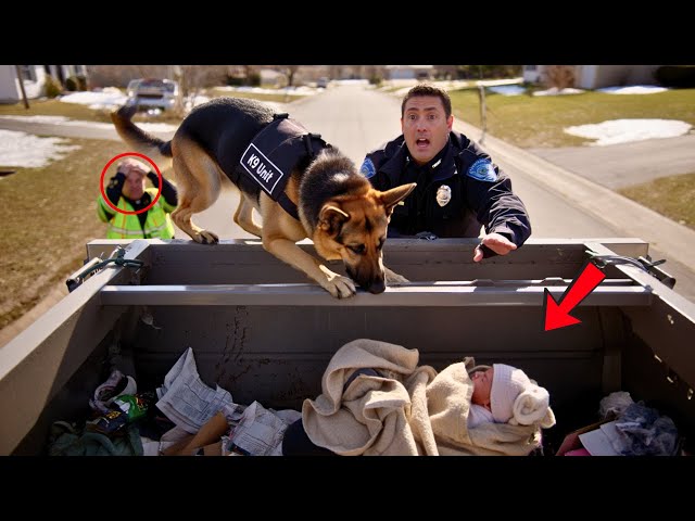 K9 Dog Barked at Garbage Truck — What They Found Inside Saved a Baby’s Life
