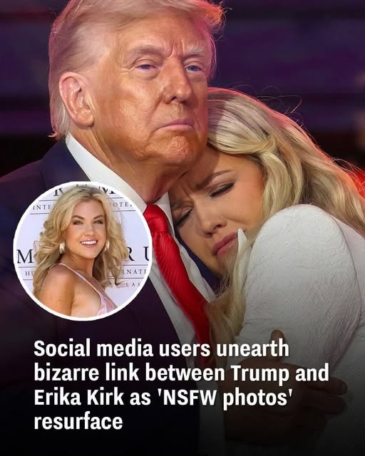 Social media users unearth bizarre link between Trump and Erika Kirk as ‘bikini photos’ resurface