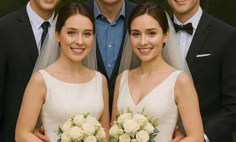 Two twin sisters married two twin brothers in the village