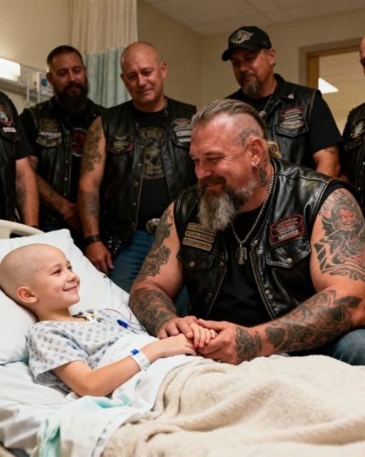 40 Bikers United to Hold the Hand of a Dying Child in Hospice, Ensuring She Was Never Alone During Her Final Days