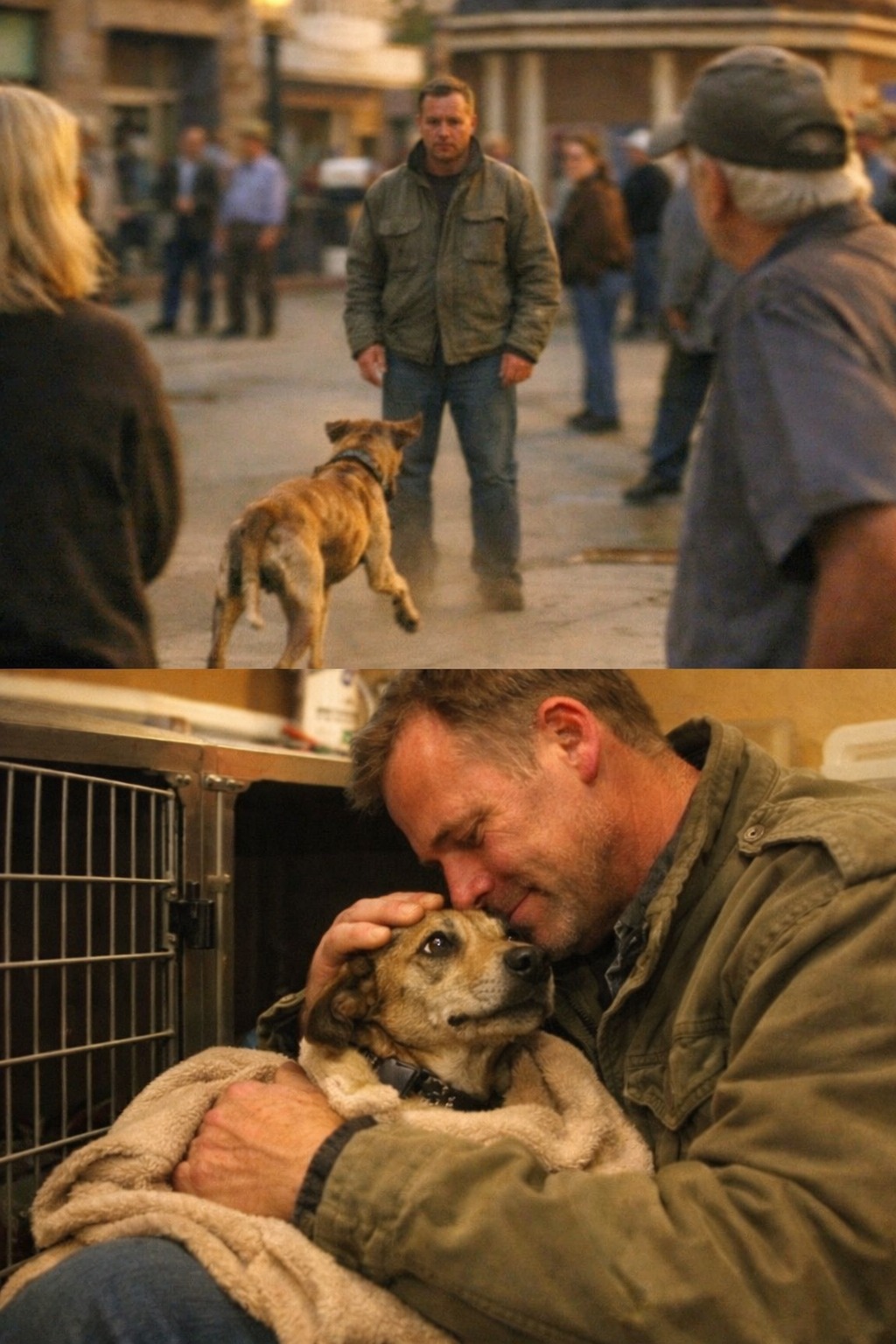 A Stray Dog Sprinted Toward a Man in Uniform — What Happened Next Left Everyone Frozen