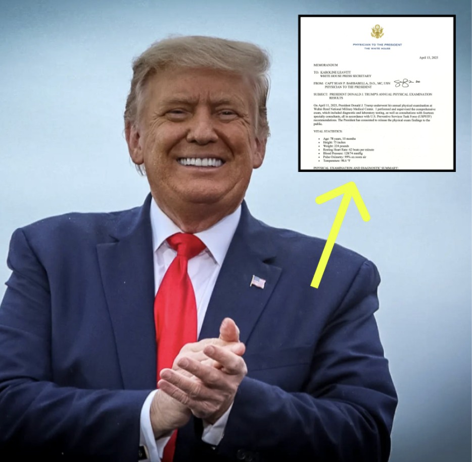 Trump’s Latest Physical Exam Turns Heads After Small Detail Confirms What We’ve All Been Thinking