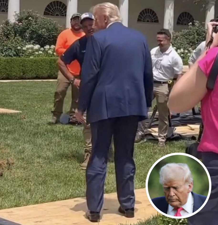 Photo Of Trump At White House Rose Garden Turns Heads After People Spot Small Detail